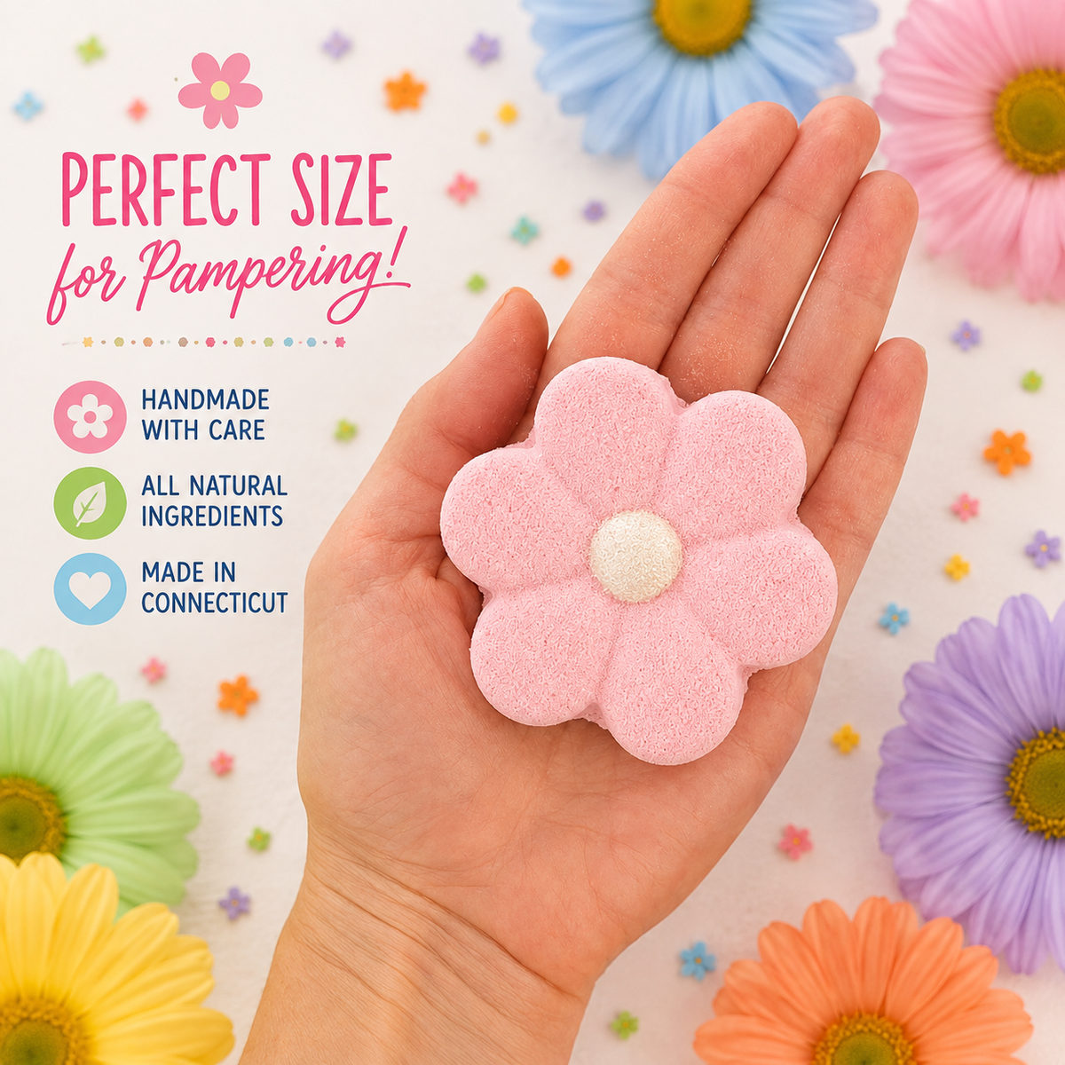 Bath Bomb Daisies