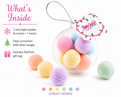 Christmas Bath Bombs Ornaments