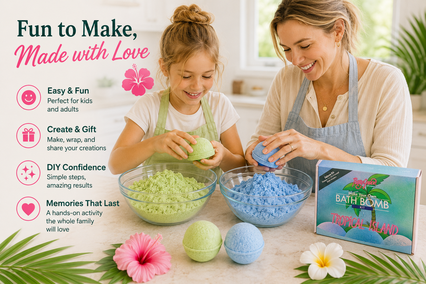 Tropical Island Bath Bomb Deluxe Kit