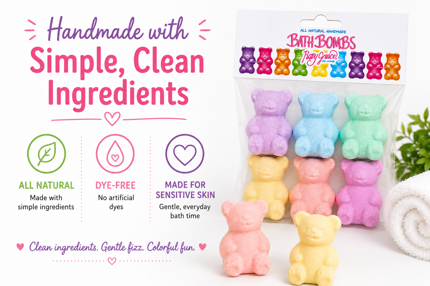 Bath Bomb Gummy Bear
