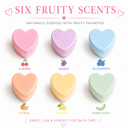 Mini Bath Bomb Hearts
