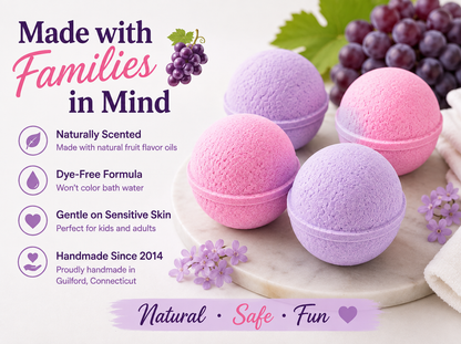 Juicy Grape Bath Bomb Deluxe Kit