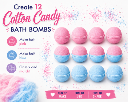 Cotton Candy DIY Easter Bath Bomb Kit