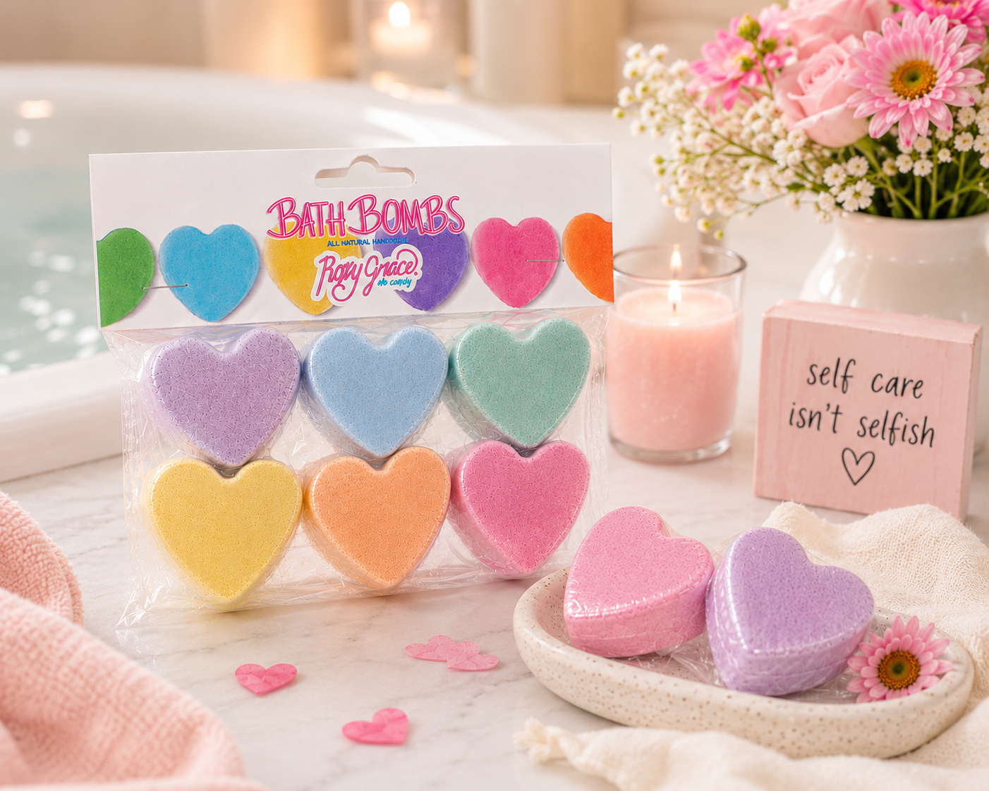 Mini Heart Bath Bomb Gift Set
