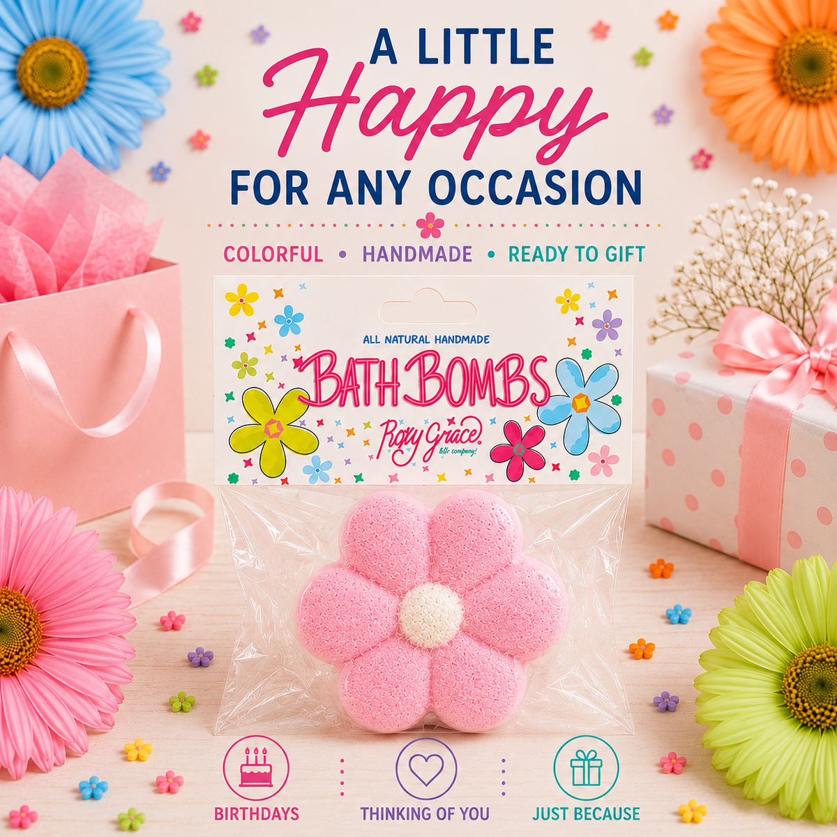 Bath Bomb Daisies