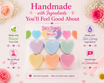 Valentine's Day Mini Heart Bath Bomb Gift Set