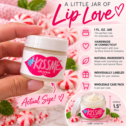 Natural Sugar Lip Scrub – Six Flavors