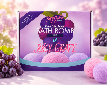 Juicy Grape Bath Bomb Deluxe Kit