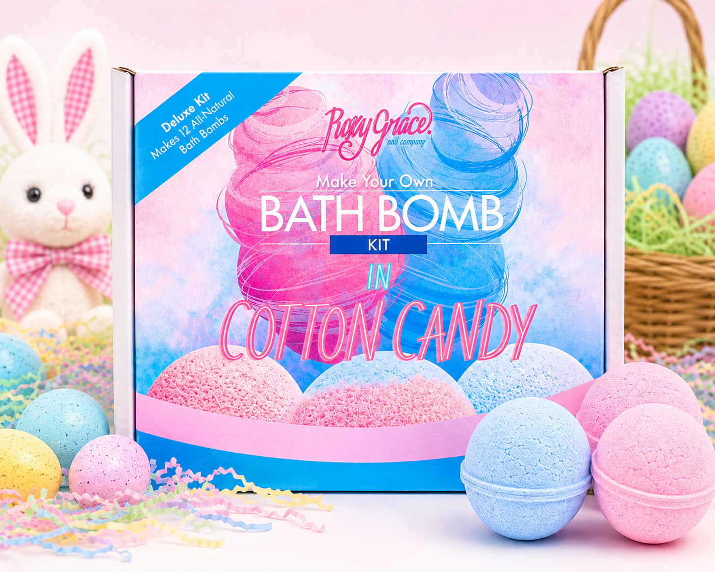Cotton Candy DIY Easter Bath Bomb Kit