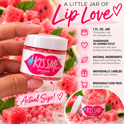 Natural Sugar Lip Scrub – Six Flavors