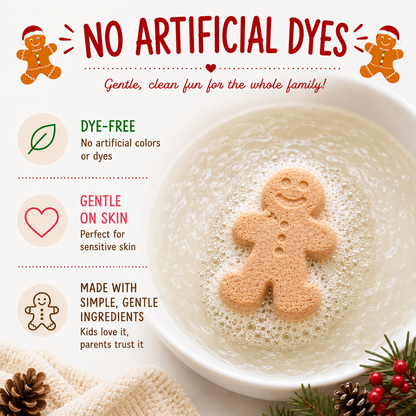 Christmas Gingerbread Man Bath Bombs