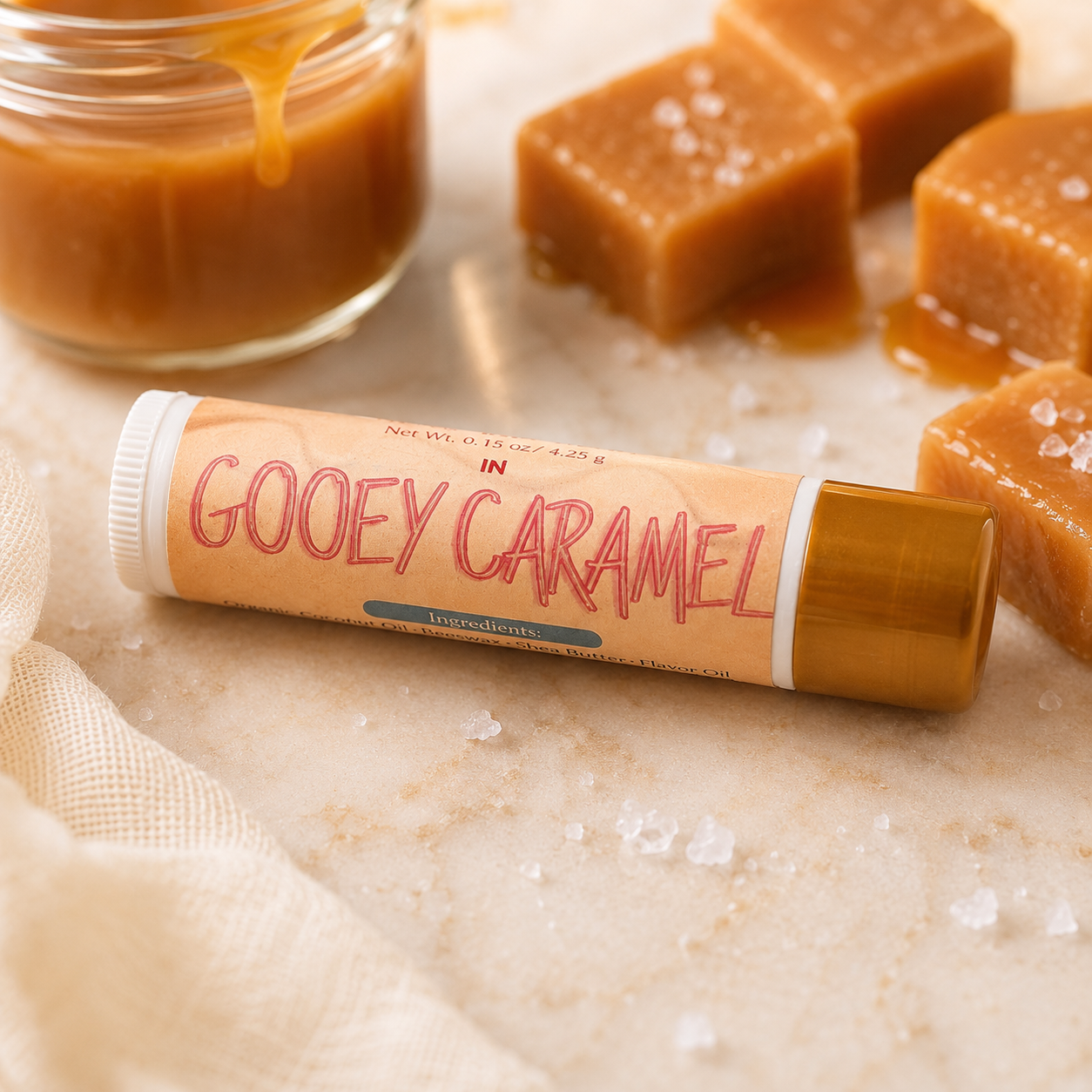 Lip Balm – Ooey Gooey Caramel