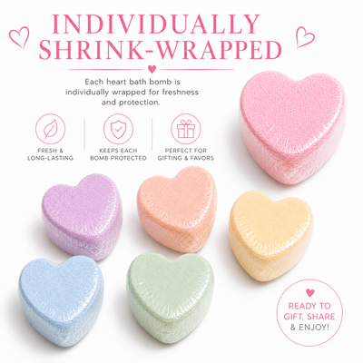 Mini Bath Bomb Hearts