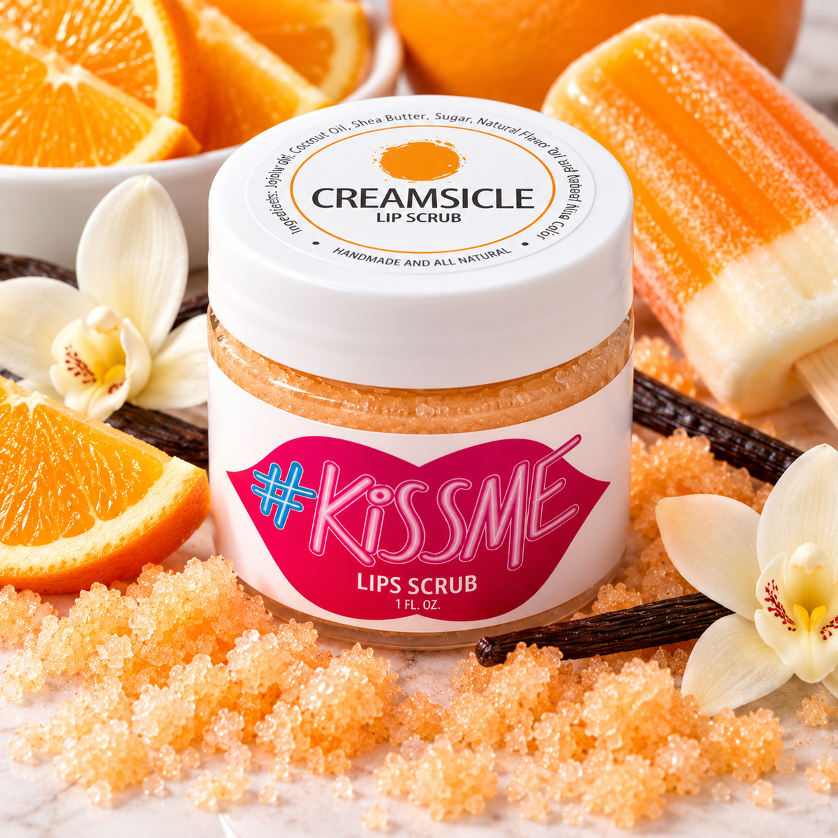 Natural Sugar Lip Scrub – Six Flavors