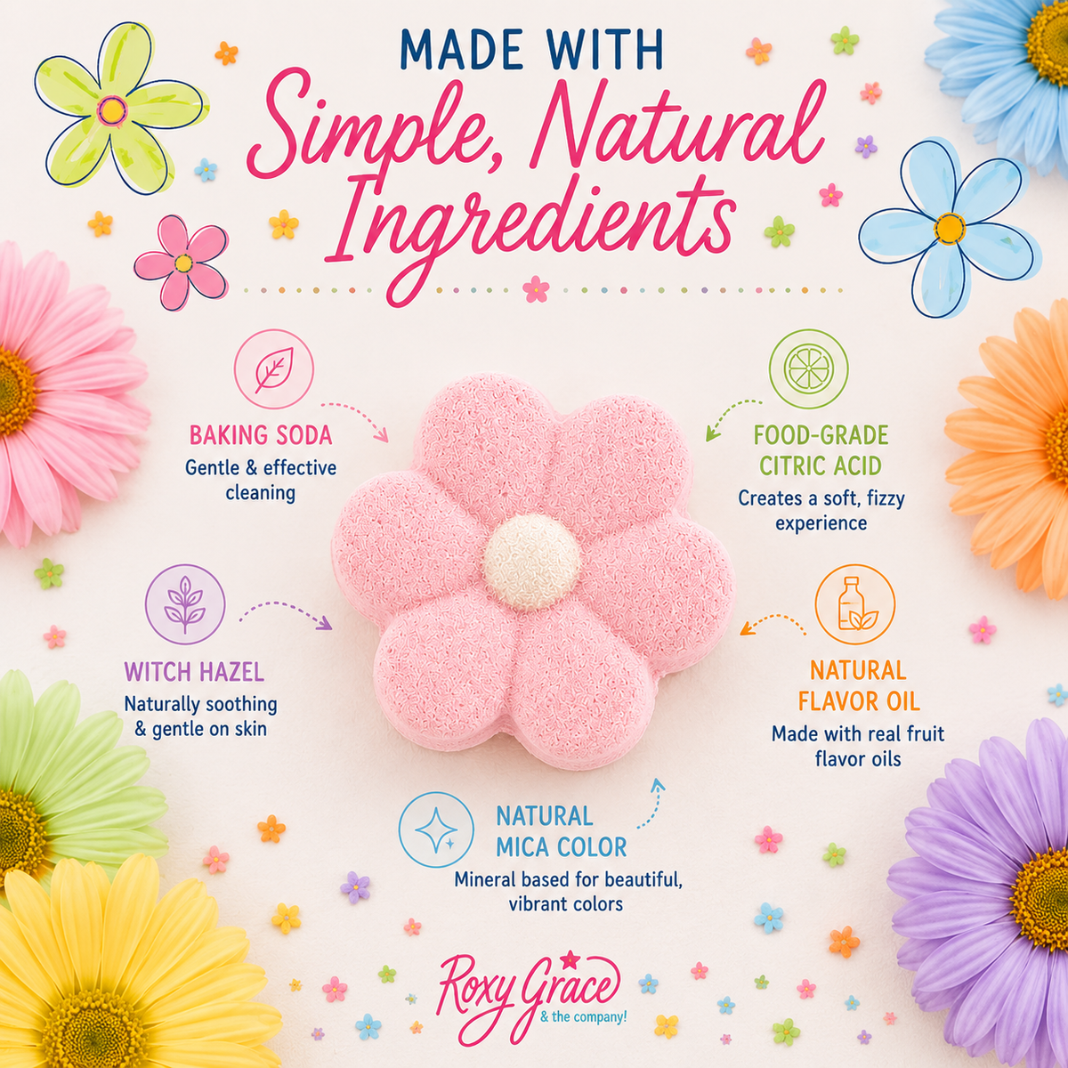 Bath Bomb Daisies