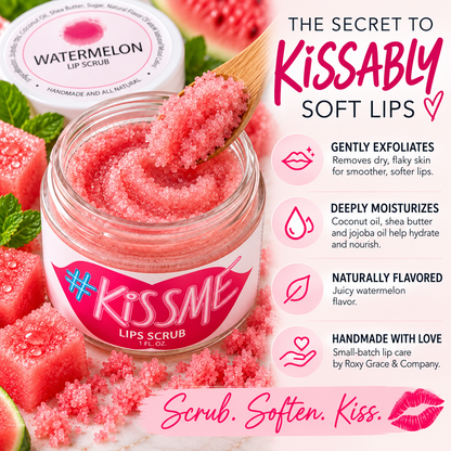 Natural Sugar Lip Scrub – Six Flavors