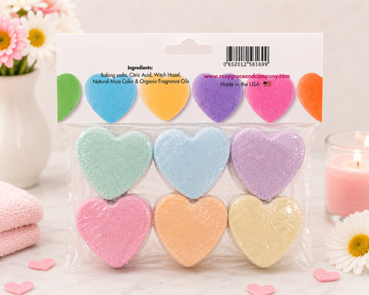 Valentine's Day Mini Heart Bath Bomb Gift Set