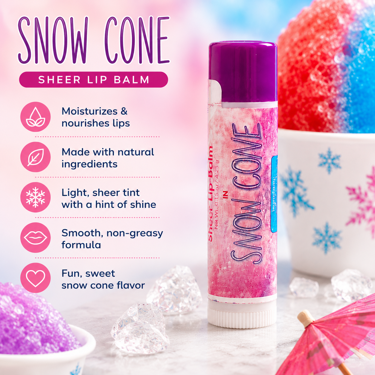 Lip Balm – Snow Cone