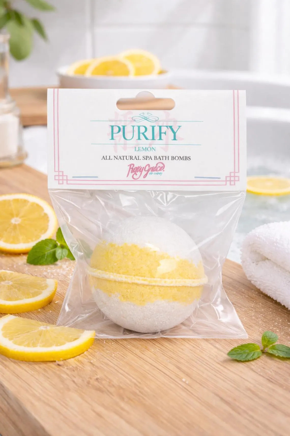Spa Bath Bombs Collection - Purify (Lemon)