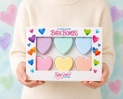Valentine's Day Heart Bath Bomb Gift Set