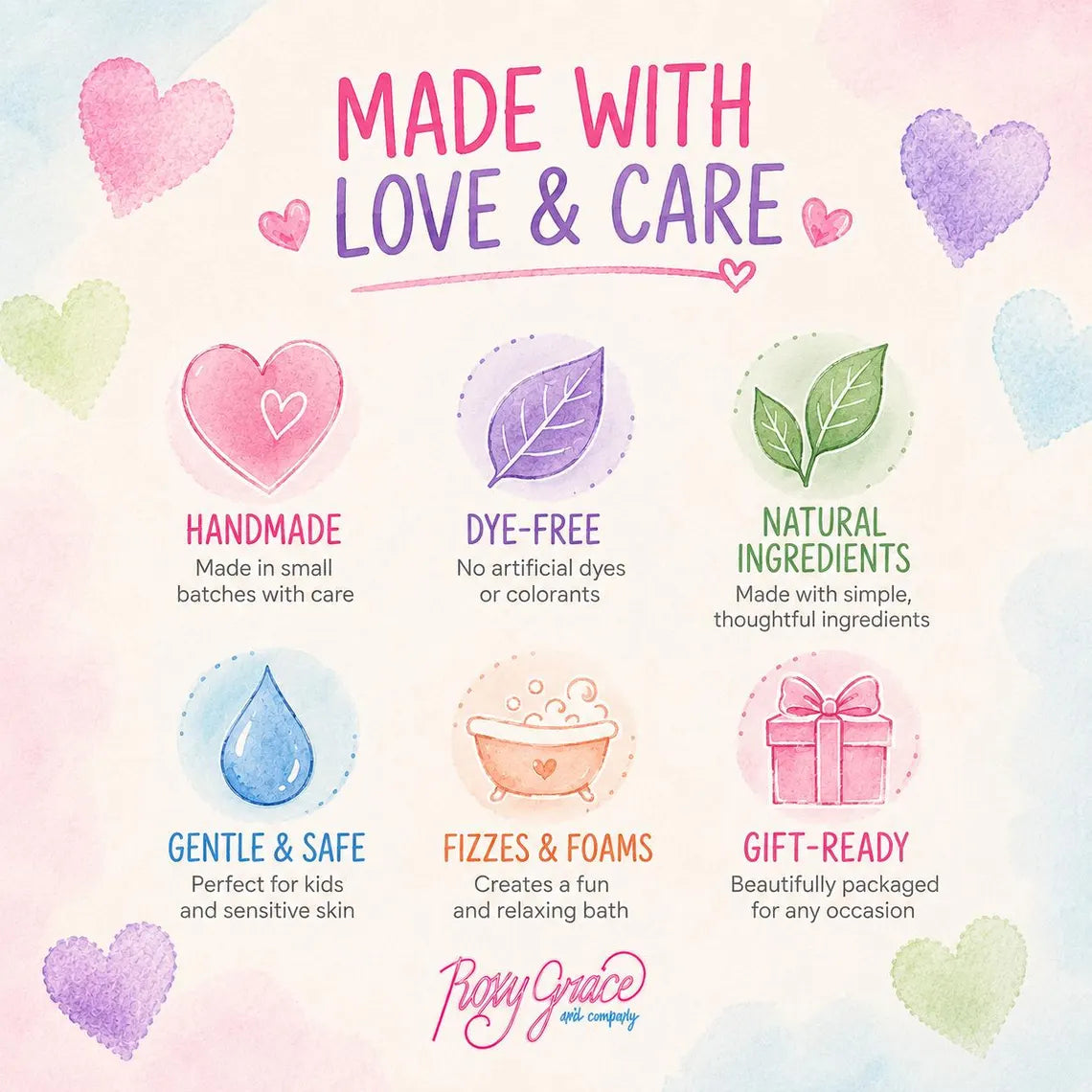 Valentine's Day Heart Bath Bomb Gift Set