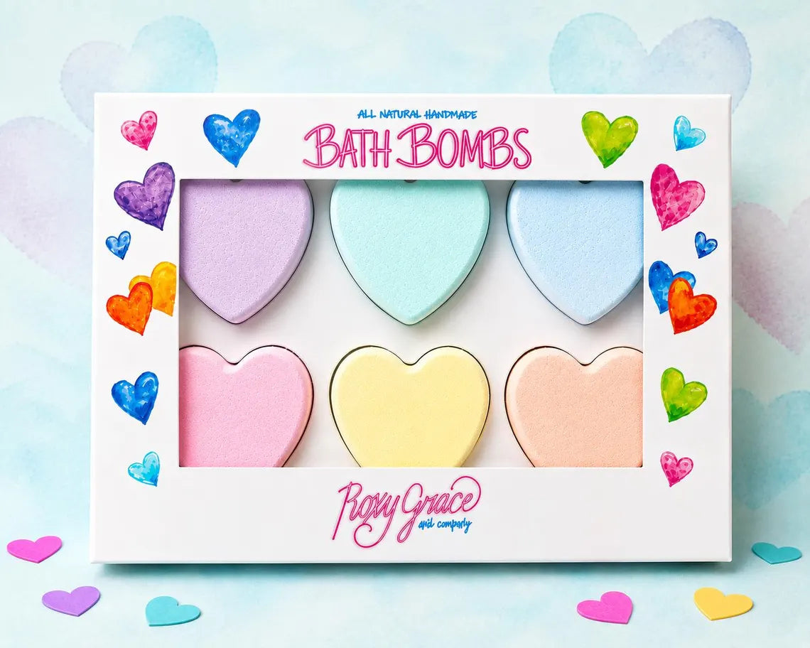 Bath Bomb Heart Gift Set