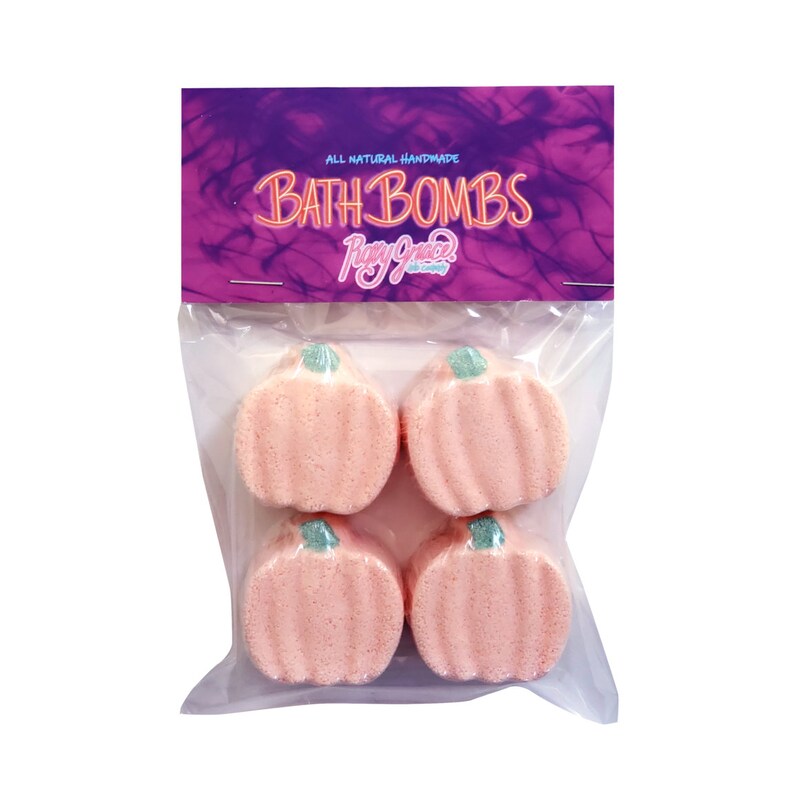 Halloween Mini Pumpkin 4 Pack Bath Bombs