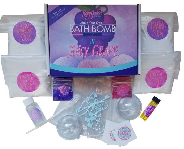 Juicy Grape Bath Bomb Deluxe Kit