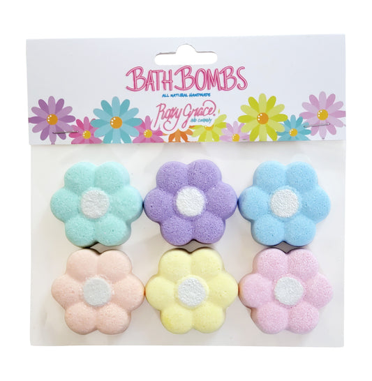 Mini Daisy Bath Bomb 6 Pack